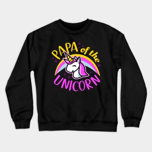 Papa Of The Unicorn Crewneck Sweatshirt